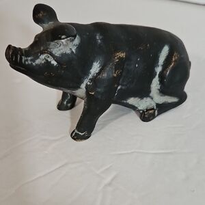 Black Iron Pig Bottle Opener. Great Conversation Piece